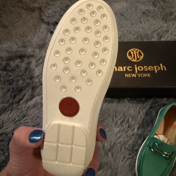 NWT Toddler 10.5 Marc Joseph Turquoise Lexington Shoes - Picture 7 of 7